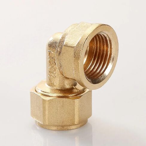 النحاس DN15 DN20 ذكر/أنثى الموضوع الكوع Pex 2025/2632 تركيب الأنابيب تجهيزات أنابيب الألومنيوم (2025 DN20 BSP أنثى) المناسب in Kuwait