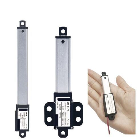 DC12V Electric Linear Actuator 10mm 30mm 50mm 100mm Stroke Piston Metal Gear Motor Toy Box Opener High Speed IP54 235N(A2 100MM Stroke,DC12V 50MMS18N) in Kuwait