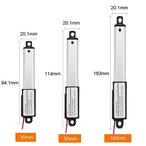 DC 12V 32N 30mm/s Speed Linear Actuator Motor 30mm 50mm 100mm Stroke Linear Actuator Motor Drive(30mm Stroke) in Kuwait