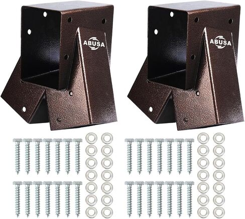 ABUSA Heavy Duty Swing Sets Brackets 2 Blue A-Frame Swing Set Brackets with All Accessories for Playground Equipment Mounting Parts Hardware Included (Blue007) in Kuwait