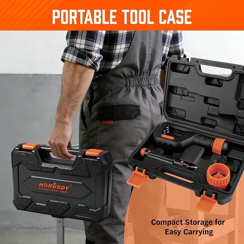 HORUSDY 4-Piece Ultimate Tube Cutter Set, Heavy Duty Pipe Cutter 1/4"-2", Mini Tubing Cutter 1/8"-7/8", Deburring Tool & Inner Outer Reamer for Copper, PVC, Aluminum Plumbing & HVAC Pipes in Kuwait