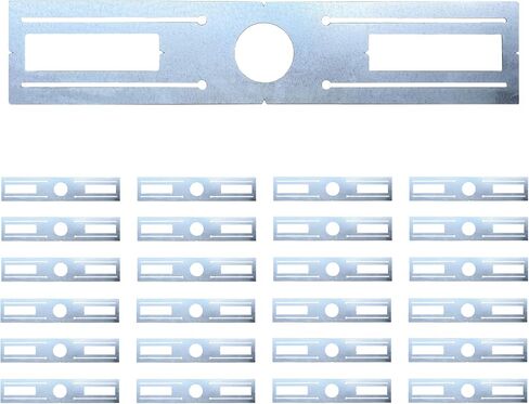 24 Pack 2" New Construction Mounting Plate Round Hole Galvanized Flat Steel Rough-in Fixture Bracket for LED recessed in Kuwait