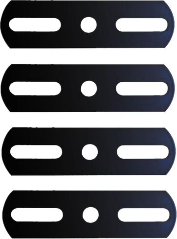 4 Pcs Black 4.33" Heavy Duty Metal Steel Repair Fixing Bracket Connector Adjustable Flat Mending Plate for Wood, Furniture in Kuwait