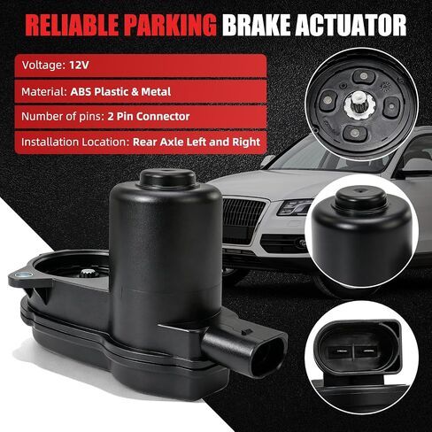 Hex Autoparts 12-TORX الفرجار الخلفي وقوف السيارات محرك سيرفو متوافق مع أودي A4 A5 Q5 RS5 2008-2016، محرك فرامل الانتظار الإلكتروني يستبدل 8K0998281 32335478 in Kuwait