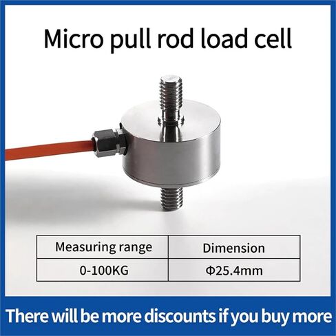 Load Cell HX711 AD Module Weight Sensor Electronic Scale Industrial Testing 10KG 20KG 30KG 50KG 100KG 1Pcs(Range 0-100KG) in Kuwait