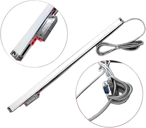 1Μm Linear Scale Encoder Grating Glass Ruler 0.001Mm Sensor for Lathe Milling Digital Readout Machine Ka300,1020Mm Travel in Kuwait