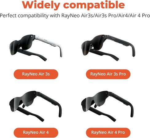 مانع الضوء BonFook HiBloks لـ RayNeo Air 3S/3S Pro/Air 4/4 Pro، مشبك على الوجه لحجب الضوء، غطاء تعتيم للعدسات، ملحقات نظارات AR in Kuwait