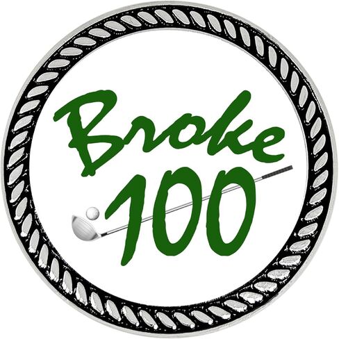 NAVIKA Broke 100 Golf Ball Marker with Hat Clip | Golfing Accessory | Gift for Men and Women Golfers in Kuwait