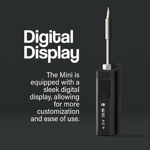 Smart Mini Portable Soldering Iron Small | 510 connection type c port digital screen 400mah in Kuwait