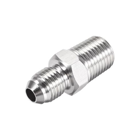 uxcell Hex Nipple 1/4 NPT X 7/16-20UNF 304 Stainless Steel Pipe Tube Fitting 2Pcs in Kuwait