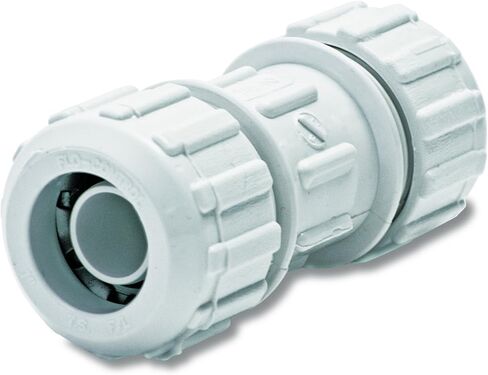 NDS 710-10RTL Flo-Lock™ PVC Gripper Coupling, Pipe Connection, For CTS Poly Pipe, EPDM O-ring, Steel Gripper, 1-Inch SDR-9 CTS, White in Kuwait