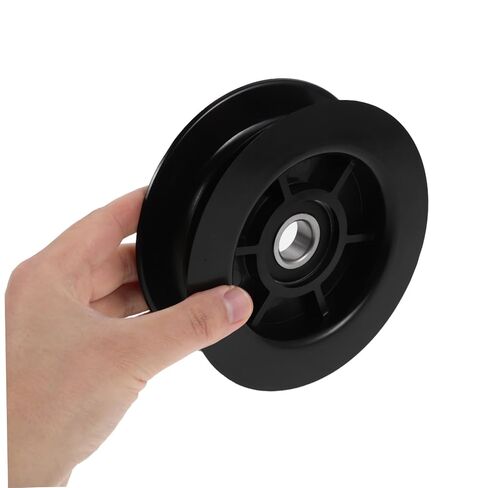 2pcs Forklift Dual Groove Nylon Bearing Pulley Wheels for Hydraulic Hose Guide, 3 Ton Heavy Duty Forklift Cable and Chain Pulley Replacement Parts for Industrial Lifting in Kuwait