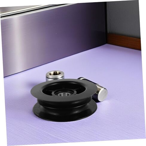 2pcs Forklift Dual Groove Nylon Bearing Pulley Wheels for Hydraulic Hose Guide, 3 Ton Heavy Duty Forklift Cable and Chain Pulley Replacement Parts for Industrial Lifting in Kuwait