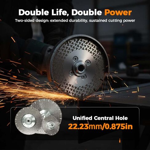 Angle Grinding Wheel, High Strength Diamond Cutting Wheel Blade, Flap Discs for Metal, Steel, Concrete, Stone, Tile (4.5-in) in Kuwait