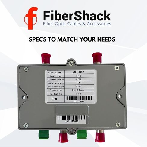 عقدة استقبال الألياف الضوئية الصغيرة CATV - اتجاهين FTTH 1310nm - 2X منافذ ألياف SC/APC مع مخرج RF - إشارة موثوقة من الدرجة التجارية لشبكات الألياف الضوئية FTTH أو FTTB أو FTTX in Kuwait