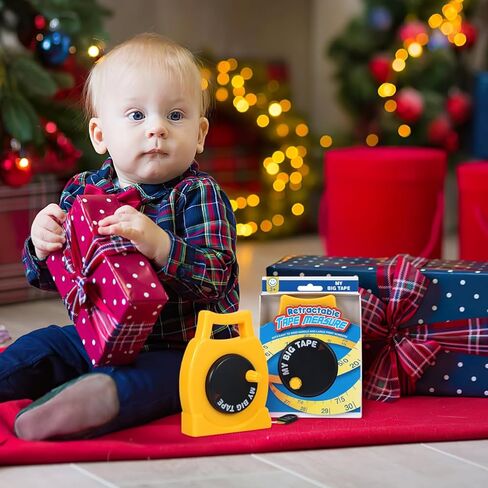 Toyvian Kids Tape Measure Toy for Toddlers Hand-Wound Retractable Tapeline with Inch and Centimeter Markings Lightweight and Durable Educational Measuring Tool for Learning and Play in Kuwait