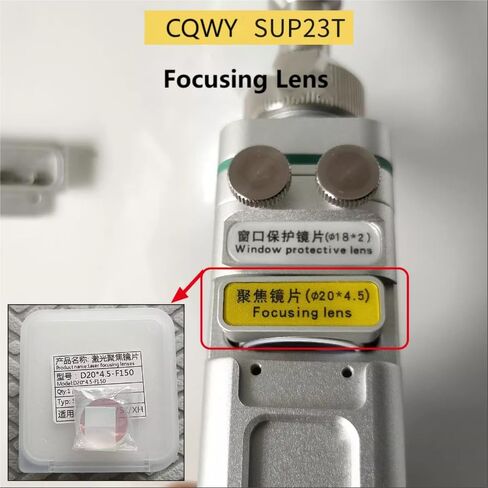 D16/D20/D30 Laser Welding Gun Collimating Lens CQWY Weld Head Focusing Lenses F50/F60/F150/F200/F600/F800 for SUP20S/T 21S/T 23S/T 28T/F 29F 31T/F 21C 22C (OEM/JGS1, D20T4.5F800) in Kuwait