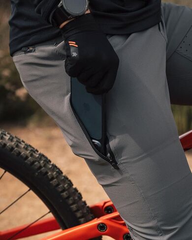 كيتل إم تي إن. شورت رياضي Skid Mark للرجال مقاس 12 بوصة MTB سريع الجفاف وقابل للتمدد مع حزام و6 جيوب in Kuwait
