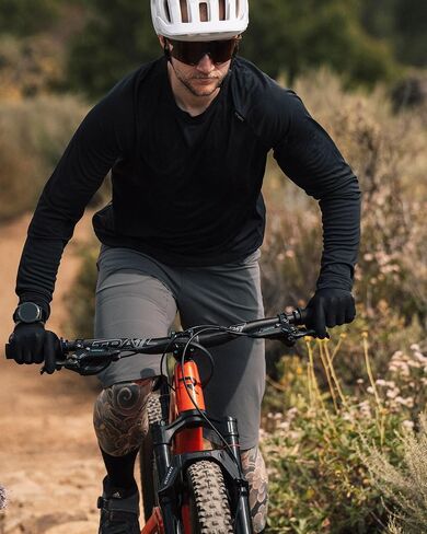 كيتل إم تي إن. شورت رياضي Skid Mark للرجال مقاس 12 بوصة MTB سريع الجفاف وقابل للتمدد مع حزام و6 جيوب in Kuwait