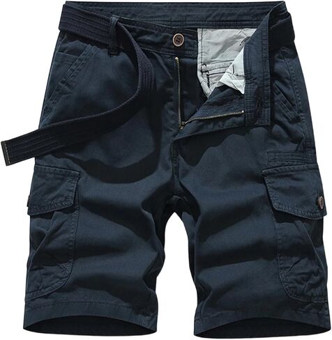 eoeioa Tactical Shorts for Men Casual Resistant Baggy Work Hiking Shorts Cotton Lightweight Comfy SweatShorts with Pockets in Saudi Arabia