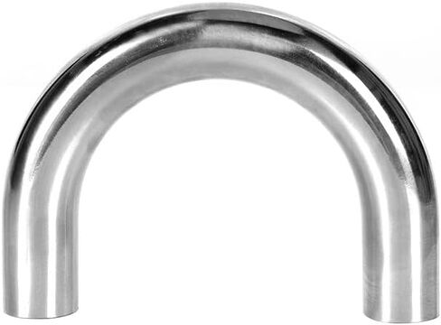 1pc OD Butt Weld 180 Degree Return Bend SUS304 Stainless Pipe Fitting Connector(WHITE,45mm x 1.5mm) in Kuwait