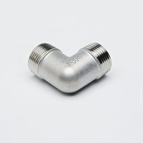 1/4 "3/8" 1/2 "3/4" 1 "الكوع 90 درجة بزاوية 304 الفولاذ المقاوم للصدأ الذكور تركيب الأنابيب الملولبة (1-1/2") in Kuwait