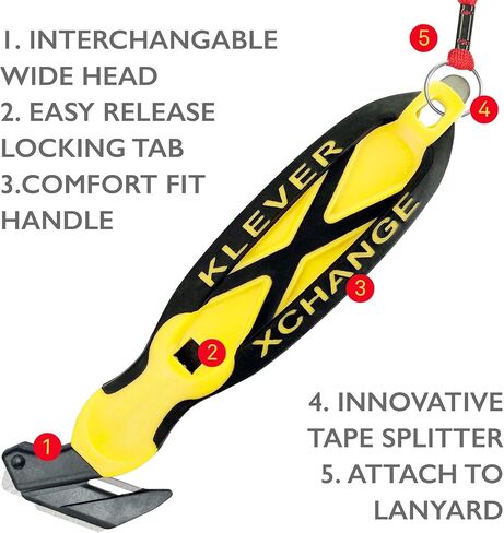 Klever Innovations KCJ-XC-35 X-Change (رأس قطع أوسع مع مكشطة)، معدن in Kuwait