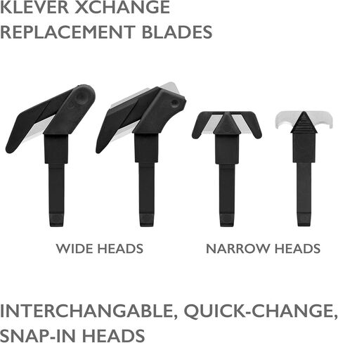 Klever Innovations KCJ-XC-35 X-Change (رأس قطع أوسع مع مكشطة)، معدن in Kuwait
