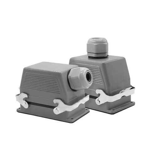 Heavy Duty Connectors HDC-HE-048-1/2 F/M 48pin 500V 16A Industrial Rectangular Aviation Connector Plug Screw Connection(Hdc-he-048-2) in Saudi Arabia