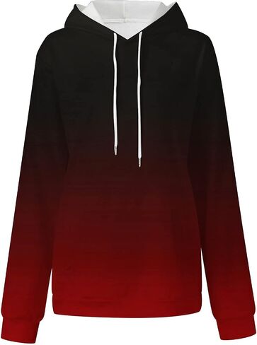 Womens Hoodies Tie Dye Oversized Sweatshirt Plus Size Loose Fit Cute Hoodie Drawstring Fall Pullover with Pocket in Kuwait