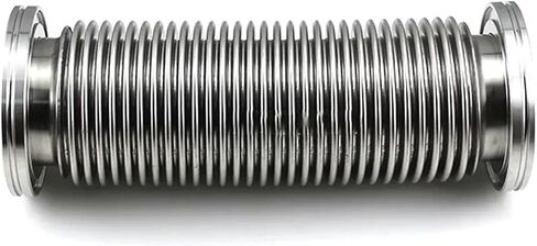 ISO63 ISO80 ISO100 ISO160 Ferrule x Length 100-1000mm SUS304 Stainless Steel Vacuum Hose Flexible Tube Fitting(ISO160,400MM_ISO SIZE - LENGTH) in Kuwait