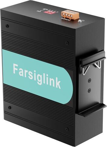 8 منافذ جيجابت صناعية DIN-Rail محول شبكة صغير، التوصيل والتشغيل | 2 منفذ جيجابت للوصلة الصاعدة، سعة تحويل 16 جيجابت في الثانية، محول إيثرنت بتصنيف IP40 (-40 إلى 176 درجة فهرنهايت)، تشغيل/إيقاف منع عاصفة البث in Kuwait
