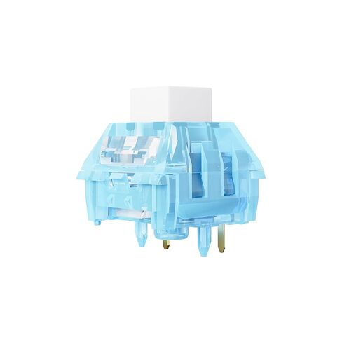 Arctic Fox Switch Clicky Mechanical Switch, Keyboard Clickies Alternative,5-Pin Sky Blue Keyboard Switch,Keyboard Clicker for 3D Prints(70 Pcs) in Kuwait