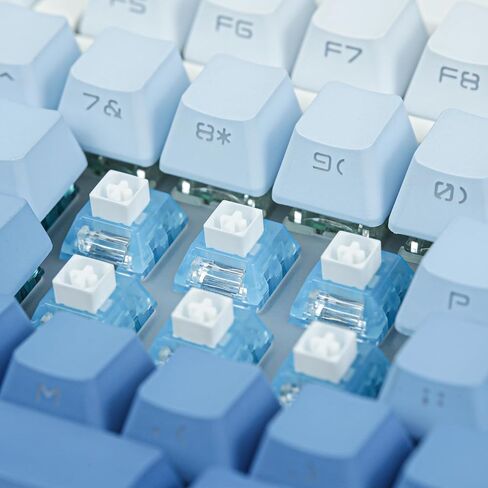 Arctic Fox Switch Clicky Mechanical Switch, Keyboard Clickies Alternative,5-Pin Sky Blue Keyboard Switch,Keyboard Clicker for 3D Prints(70 Pcs) in Kuwait