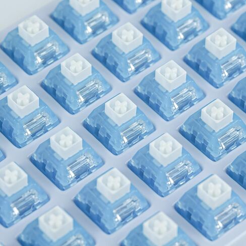 Arctic Fox Switch Clicky Mechanical Switch, Keyboard Clickies Alternative,5-Pin Sky Blue Keyboard Switch,Keyboard Clicker for 3D Prints(70 Pcs) in Kuwait