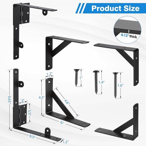 2 Sets Anti Sag Gate Kit Gate Hardware Heavy Duty Fence Gate Kit No Sag Corner Brace Bracket for Wooden Fence with Self-Locking Gate Latch in Kuwait