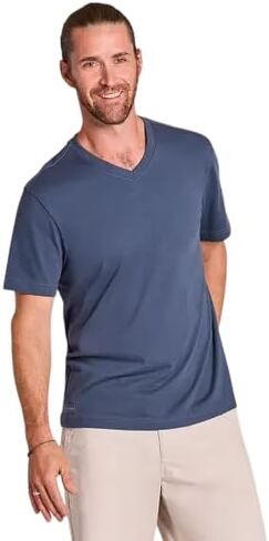 Life is Good Men's Solid Short Sleeve Crusher Vee in Kuwait