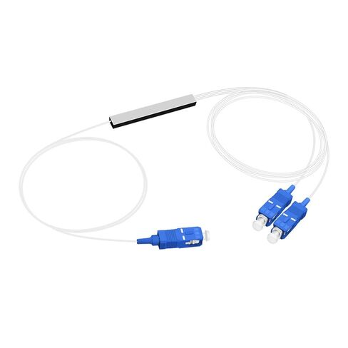 10 قطعة/الوحدة الفاصل 1X2 PLC SC/UPC الألياف البصرية وضع واحد 0.9 مللي متر G657A1 LSZH 1 متر PVC FTTH الألياف البصرية الفاصل in Kuwait
