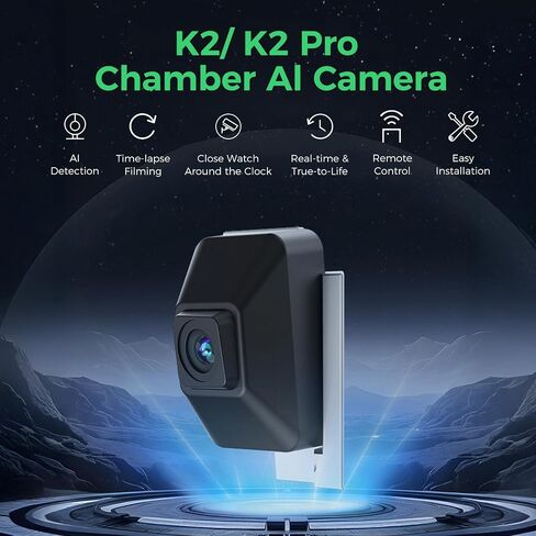 كاميرا Creality K2 Pro/ K2 AI، ملحق الكاميرا الأصلي الرسمي للكاميرا، صورة واضحة، اكتشاف الذكاء الاصطناعي، تصوير زمني K2 Combo/ K2 Pro Combo 3D in Kuwait