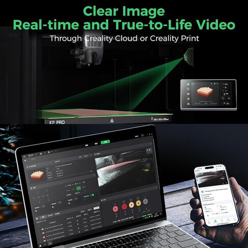 كاميرا Creality K2 Pro/ K2 AI، ملحق الكاميرا الأصلي الرسمي للكاميرا، صورة واضحة، اكتشاف الذكاء الاصطناعي، تصوير زمني K2 Combo/ K2 Pro Combo 3D in Kuwait
