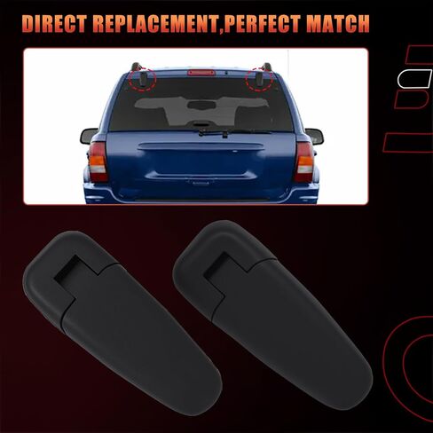 Rear Window Hinge Set Tailgate Liftgate Glass Hinge Left & Right Compatible with Jeep Vehicle 1999 2000 2001 2002 2003 2004 Grand Cherokee Replaces# 5019418AA in Saudi Arabia