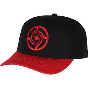 Bioworld Jujutsu Kaisen High School Logo Embroidered Design Adult OSFM Precurved Snapback Hat for Men and Women Black
