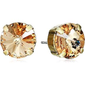 Sorrelli Essentials Round Crystal Stud Earrings