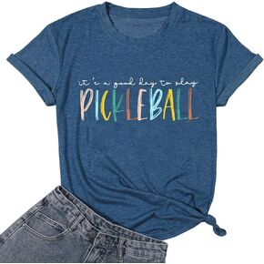 Pickleball Shirts Women Pickleball Player Lover Gifts T Shirts Pickleball Graphic Casual Short Sleeve Tee Tops