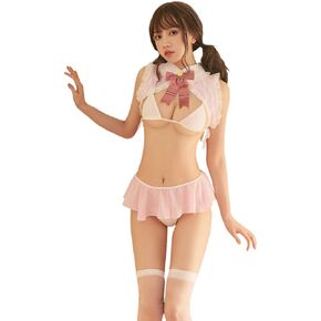 SINROYEE Bunny Costume Adult Garter Lingerie Rabbit Cosplay Outfits Anime Lolita Sexy Cosplay Maid Costumes