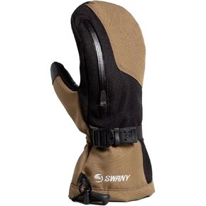 Swany Men's Norse Touch-Screen Compatible Insulated Warm Durable Winter Mittens with Quick Release Strap