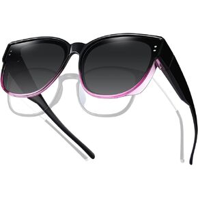 TINHAO Fit Over Sunglasses for Women Trendy Polarized Sunglasses Go Over Glasses Oversized Sun Glasses UV Protection