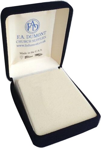 قلادة F A Dumont من الفضة الإسترلينية القديس فلوريان مع سلسلة كبح خفيفة من الفولاذ المقاوم للصدأ 45.72 سم. القديس الشفيع المقاتلين الإطفاء. in Kuwait