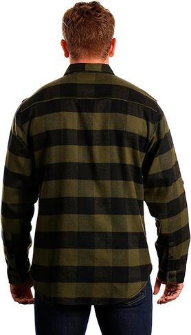 Burnside Men's Yarn-Dyed Long Sleeve Flannel Shirt in Kuwait