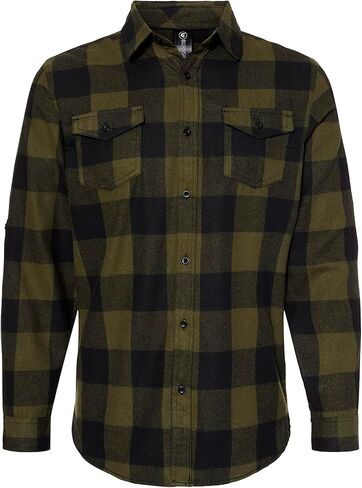 Burnside Men's Yarn-Dyed Long Sleeve Flannel Shirt in Kuwait